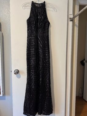 Formal Black Sequin Dress